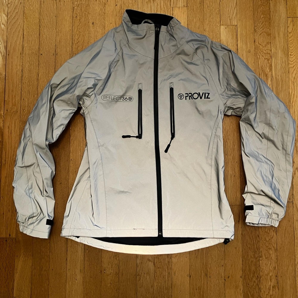 Proviz retro reflective running biking jacket waterproof small women’s size 6